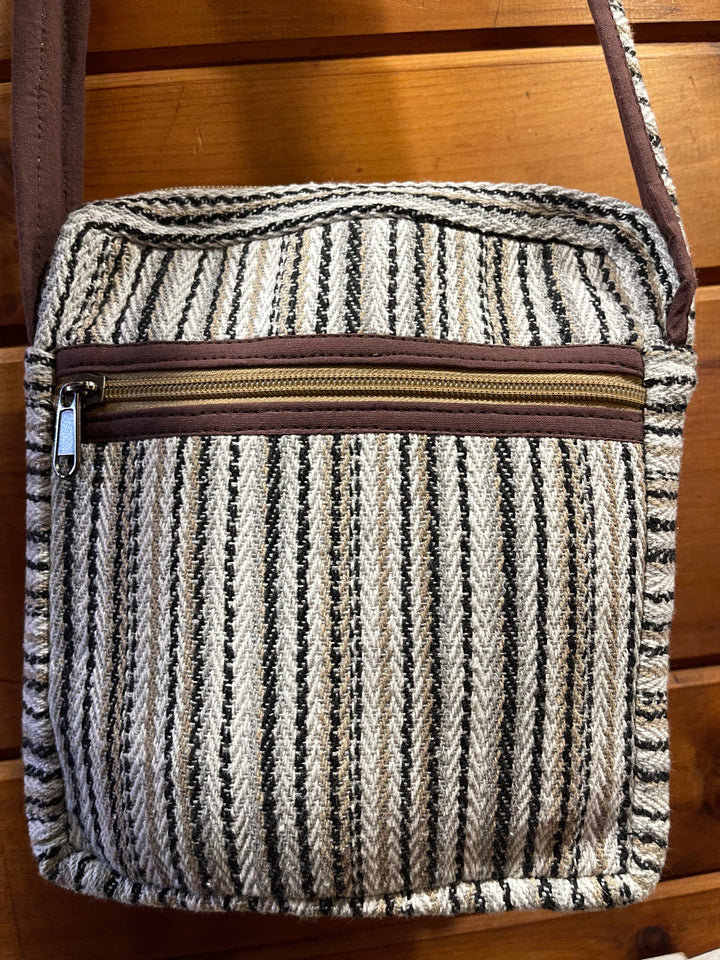 Woven Cotton Crossbody Bag