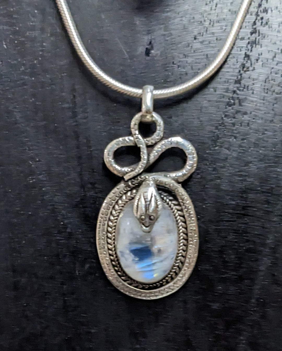 Captivating Moonstone Pendant - Floating Lotus