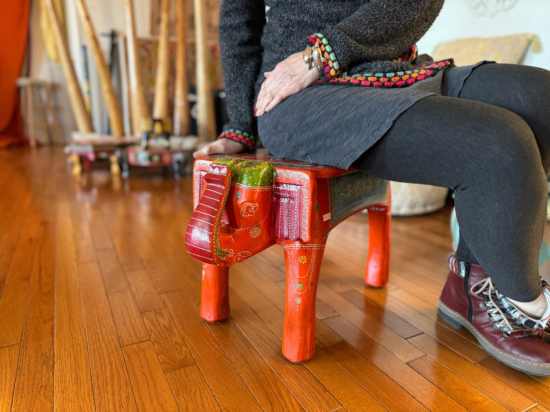 Elephant Bench - Floating Lotus