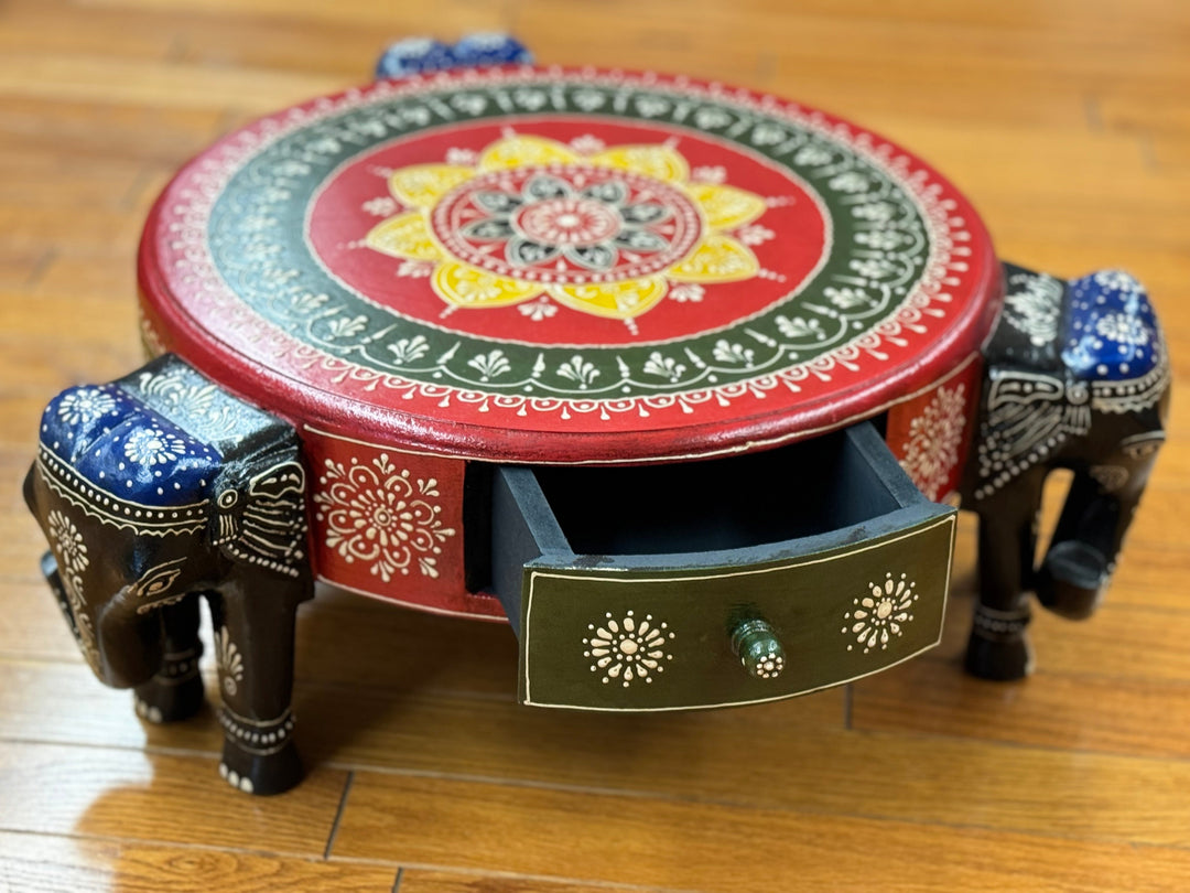 Elephant Opium Table - Floating Lotus