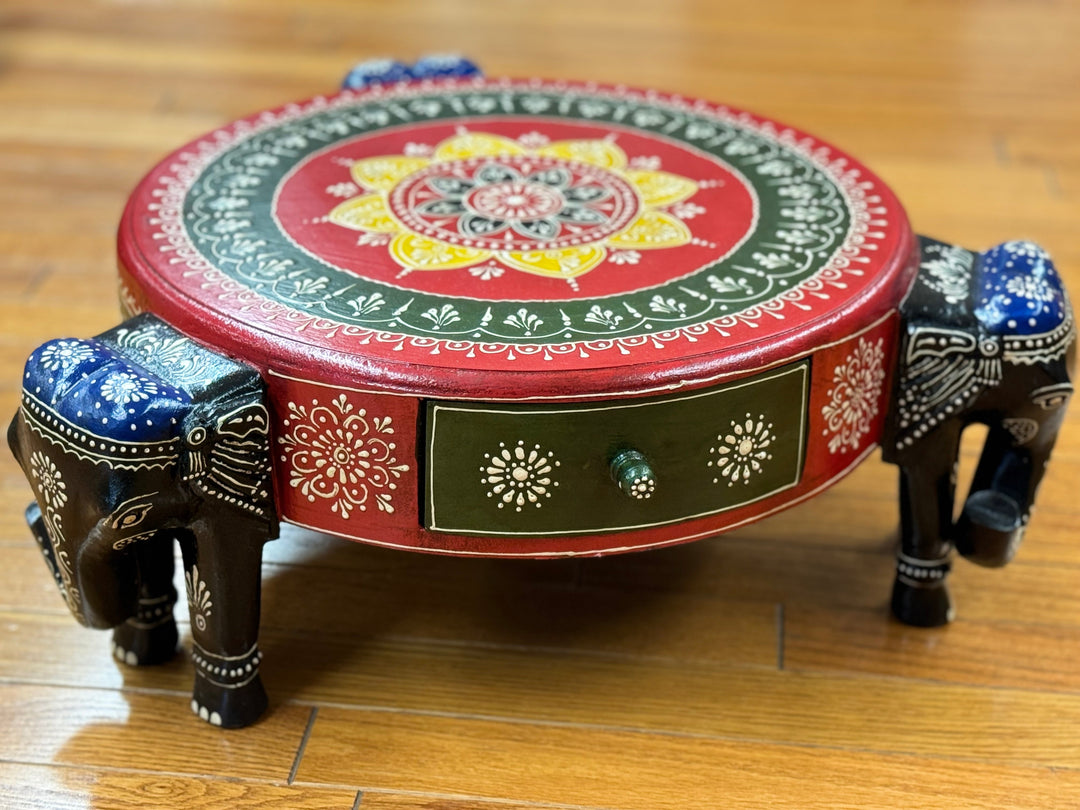 Elephant Opium Table - Floating Lotus