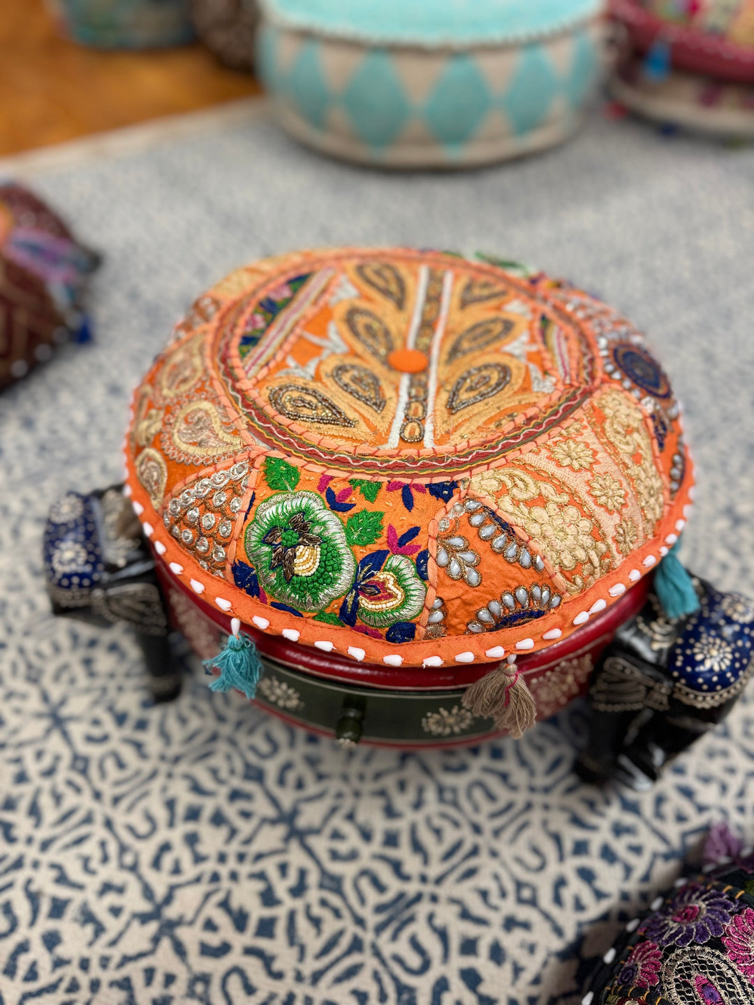 Elephant Opium Table - Floating Lotus