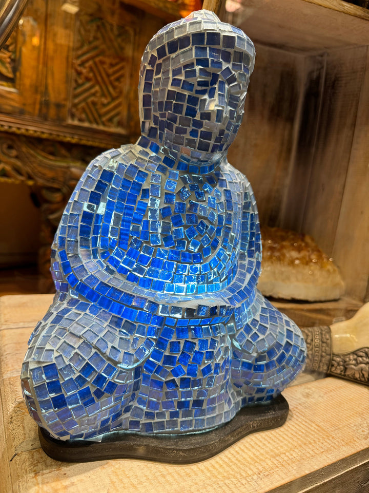 Glass Mosaic Buddha - Floating Lotus