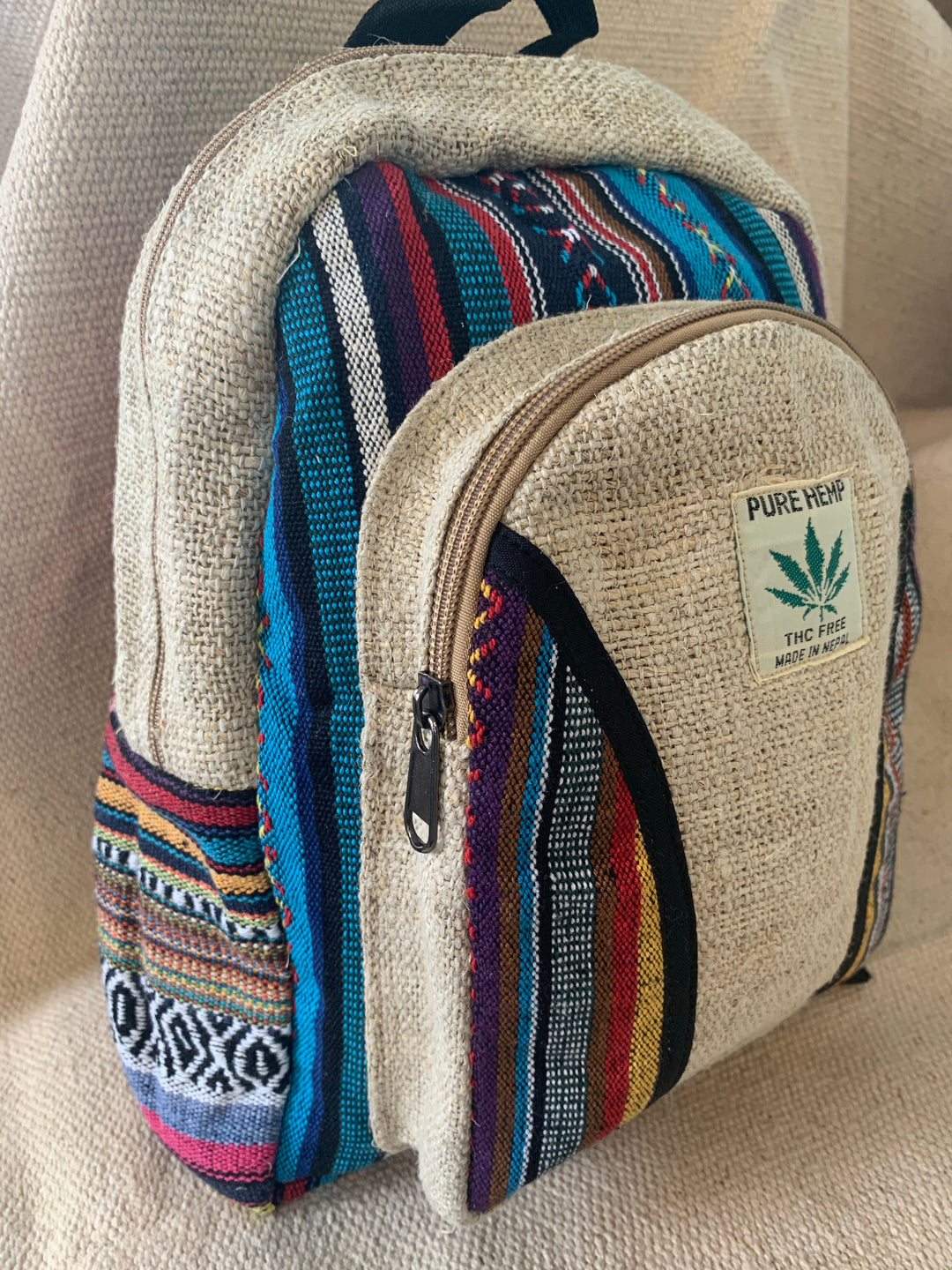 Hemp Backpack - Floating Lotus