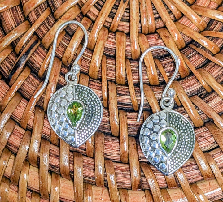 Luminescent Peridot Earrings - Floating Lotus