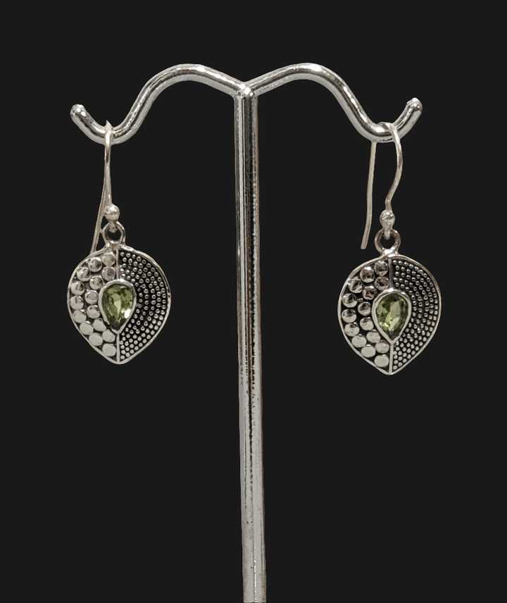 Luminescent Peridot Earrings - Floating Lotus