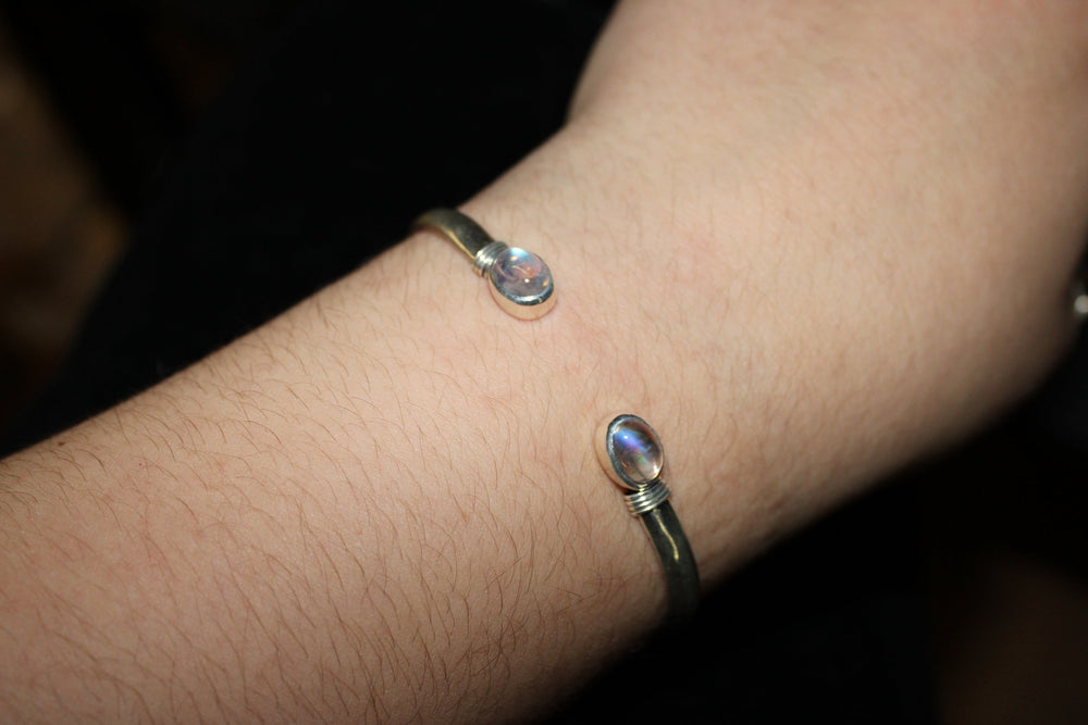 Moonstone Bracelet - Floating Lotus