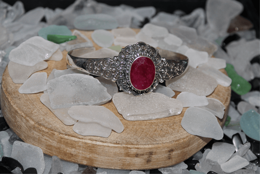 Ruby Bracelet - Floating Lotus