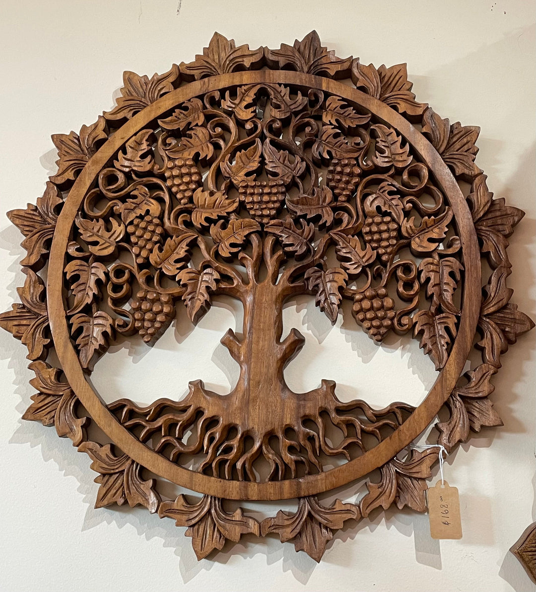 Tree of Life Woodcarving - Floating Lotus