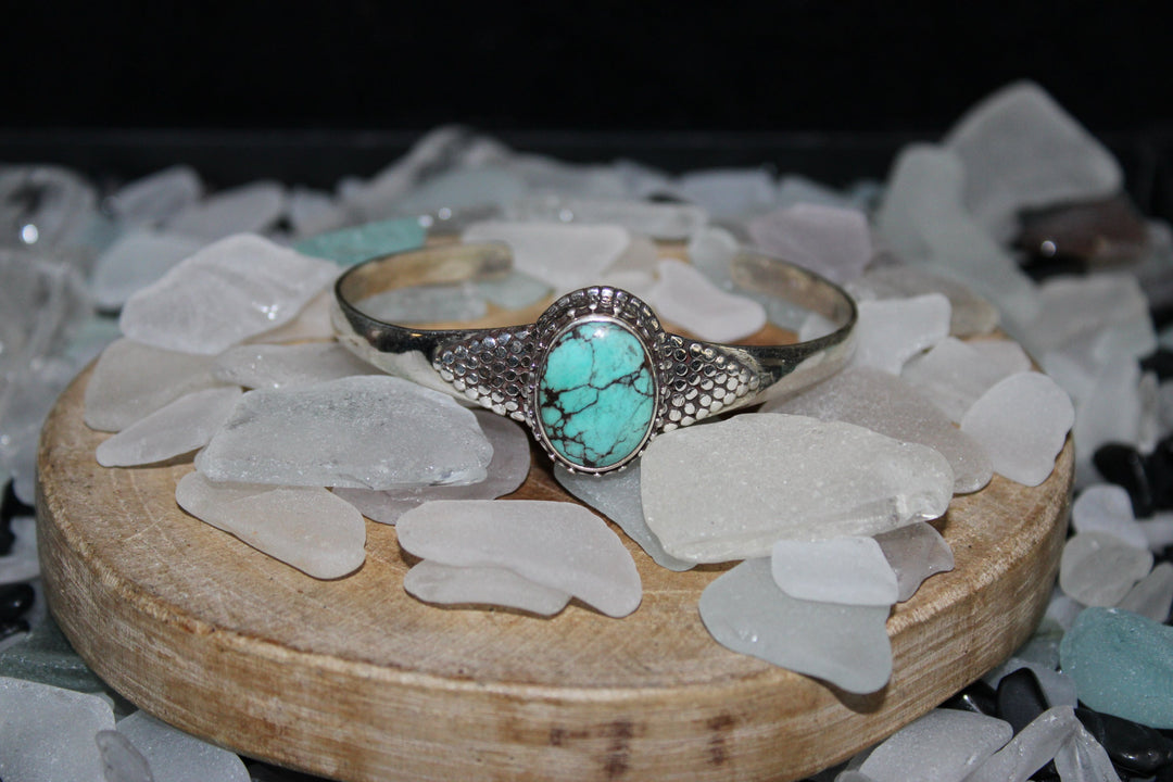 Turquoise Bracelet - Floating Lotus