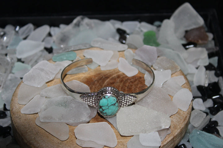 Turquoise Bracelet - Floating Lotus