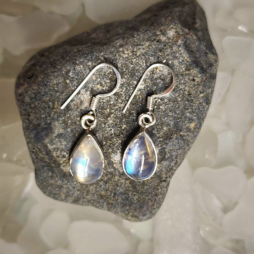 Teardrop Moonstone Earrings