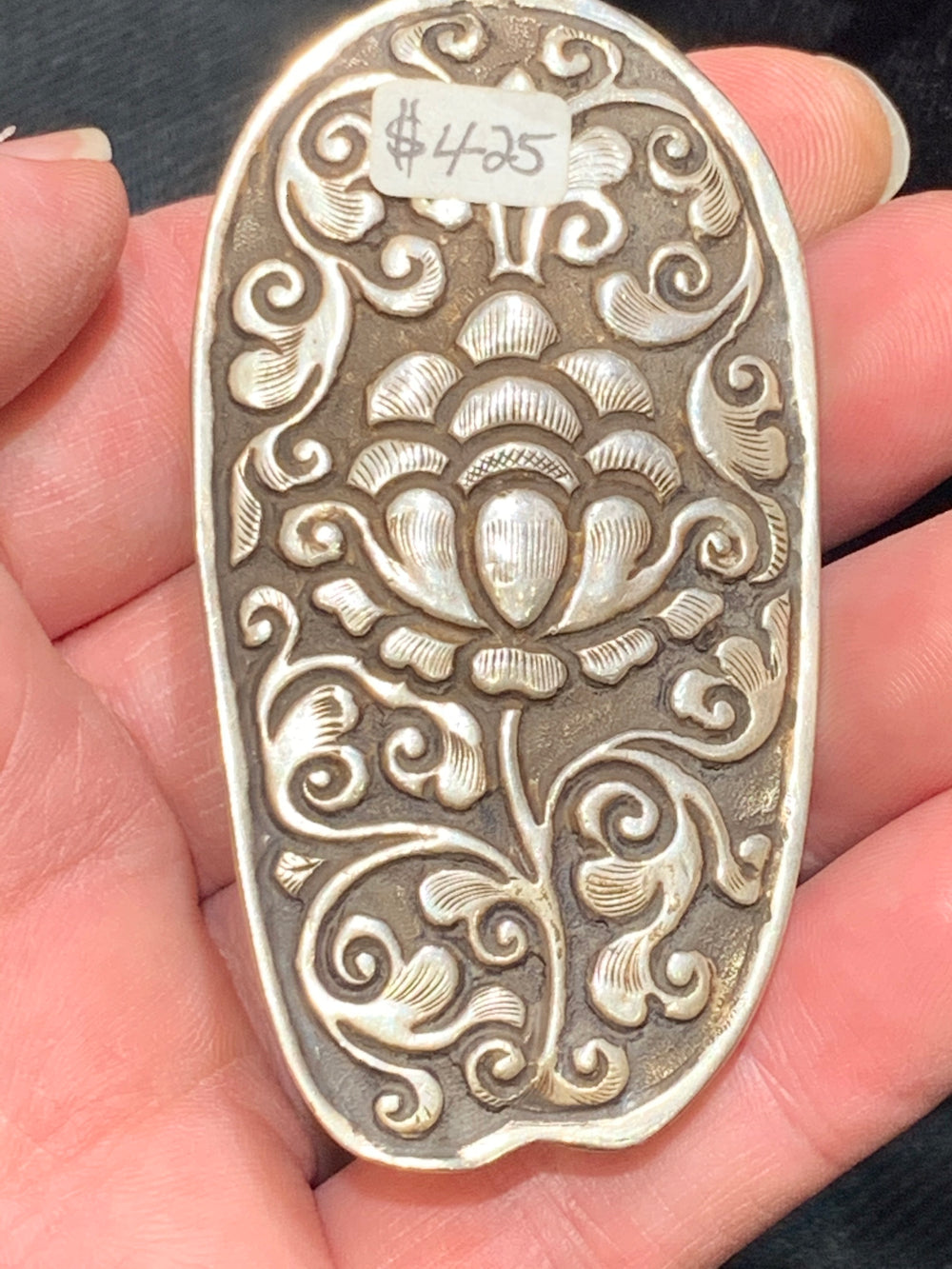 Hand Carved Trinity Stallion Pendant - Floating Lotus