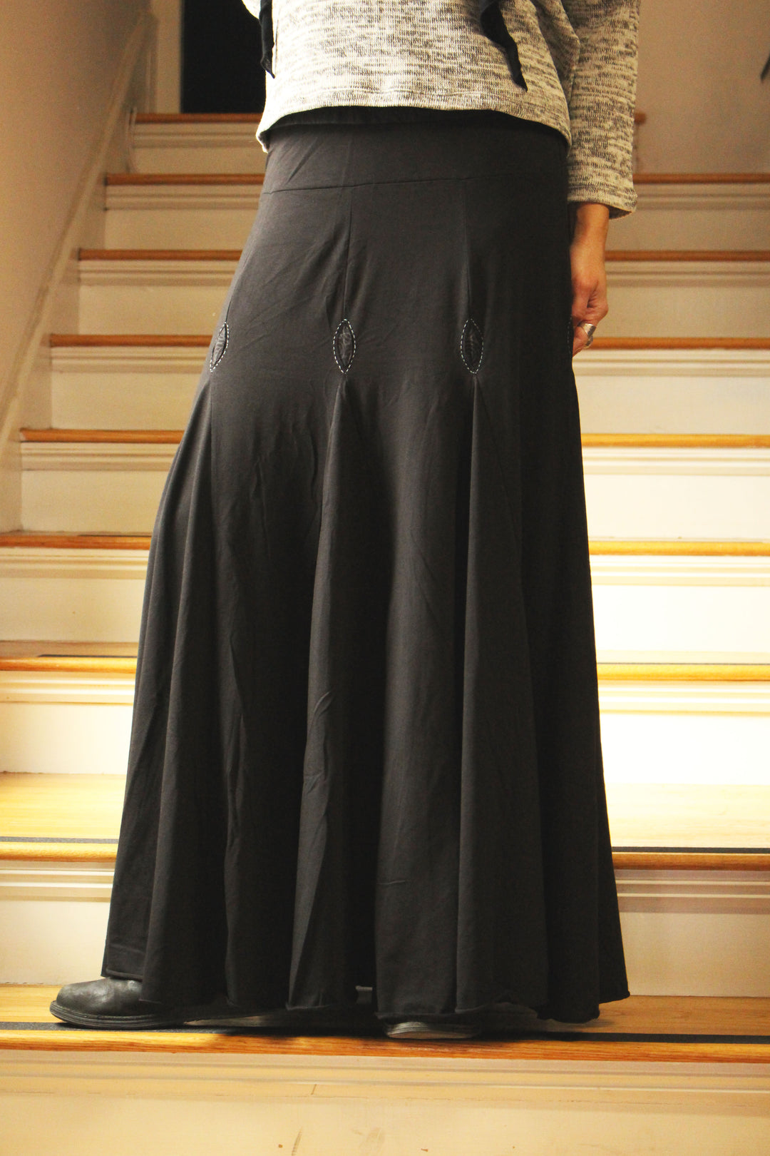 Organic Cotton Goddess Skirt - Floating Lotus