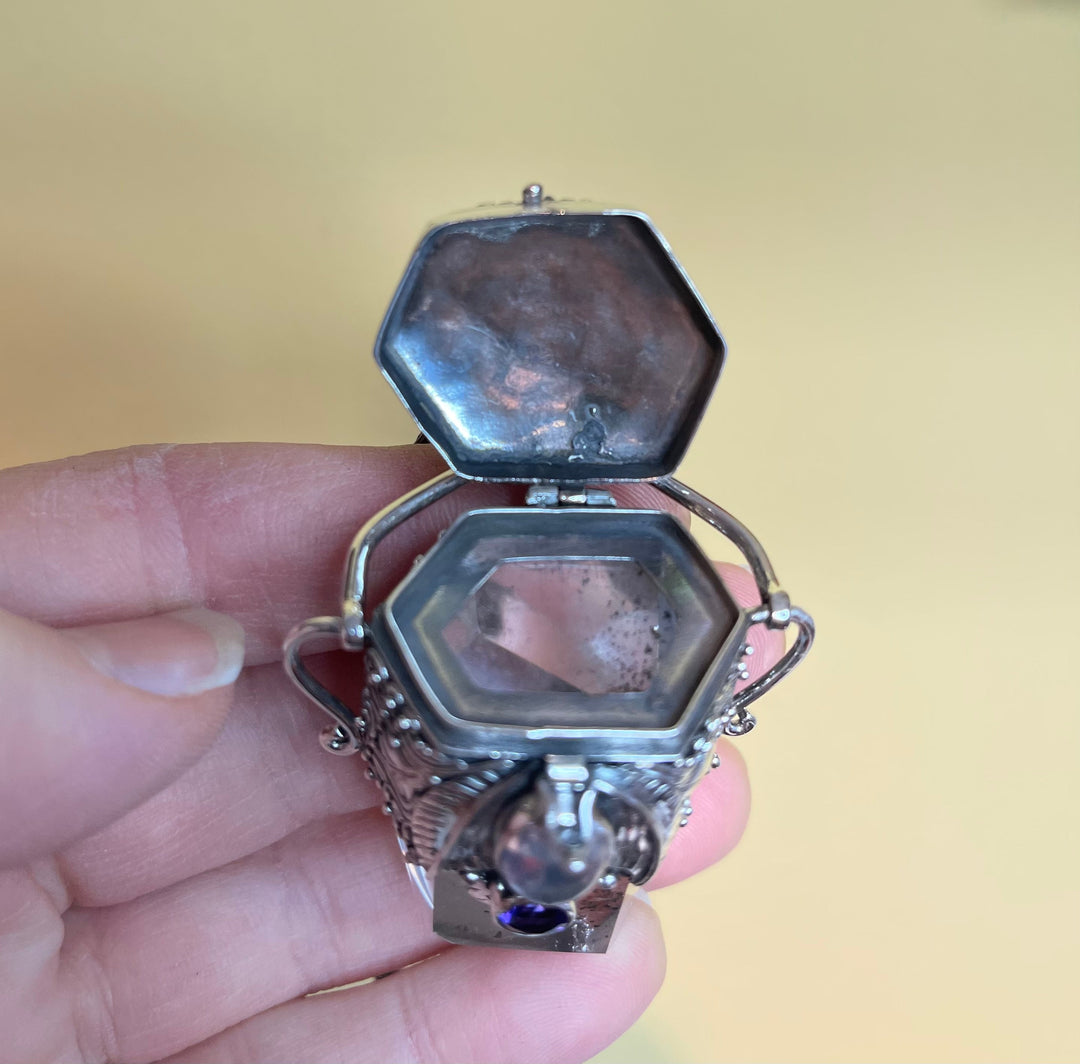 Crystal Dream Box Pendant - Floating Lotus