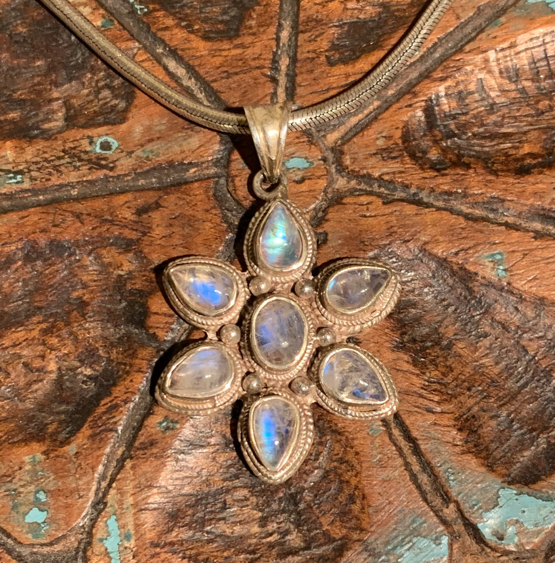 Moonstone Wisdom Star Pendant