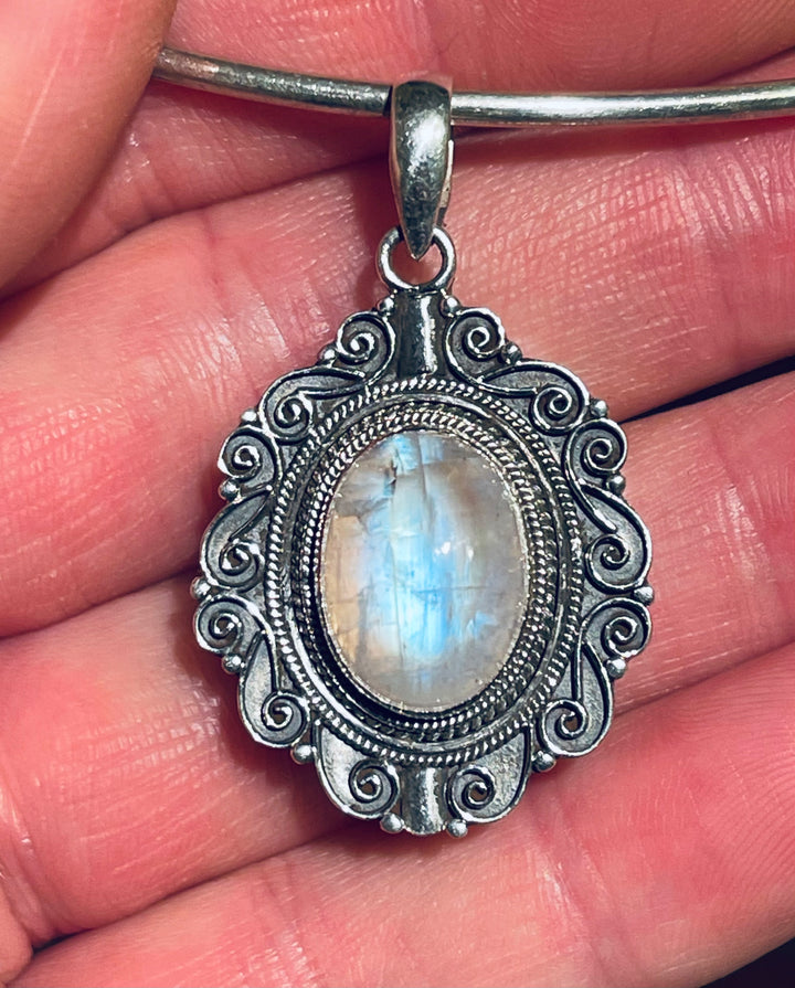 Moonstone Locket Pendant