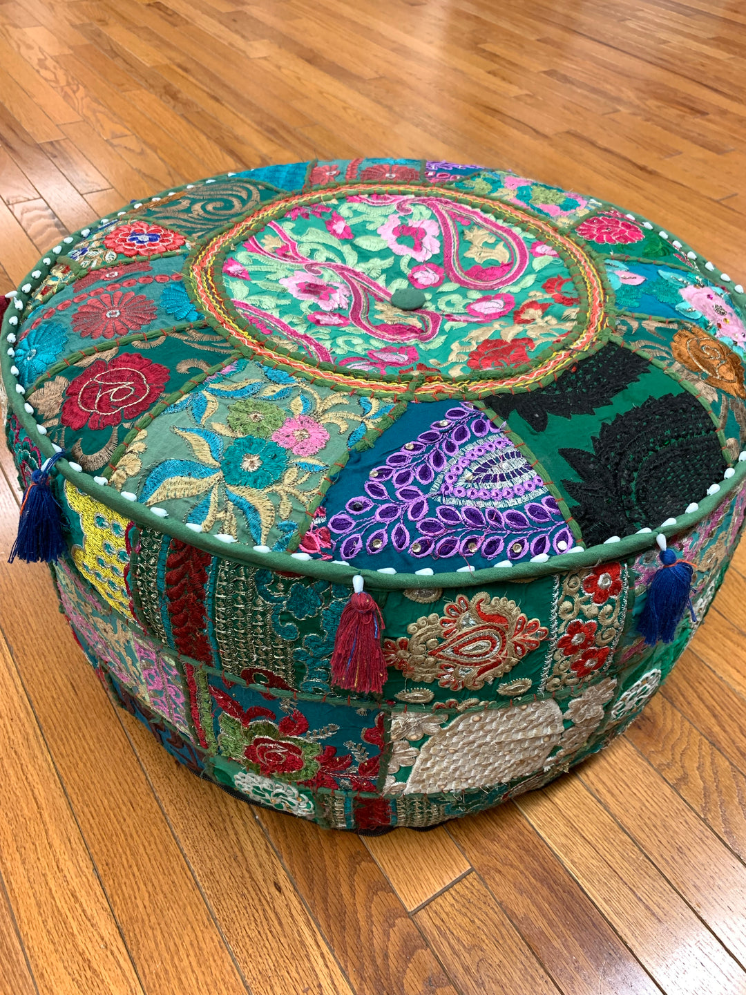 Patchwork Pouf Ottoman - Just Arrived Large Size