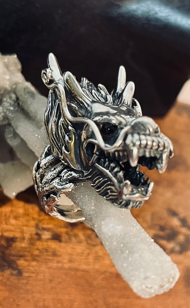 STL file Dragon head ring 🐉・Design to download and 3D print・Cults