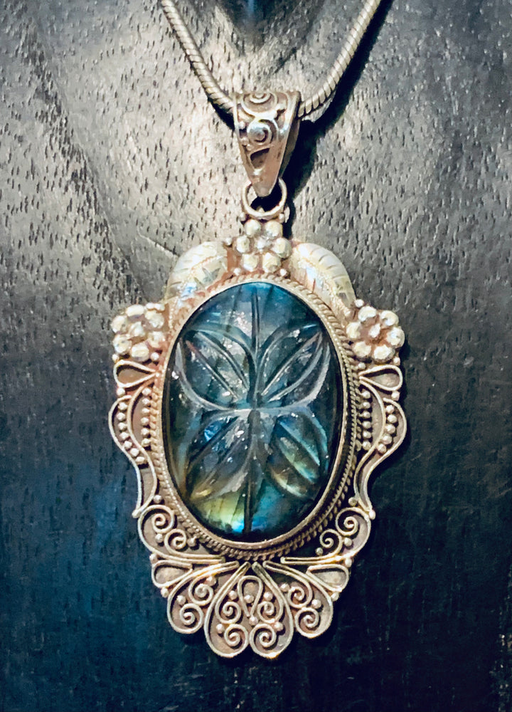 Labradorite Transformation Pendant