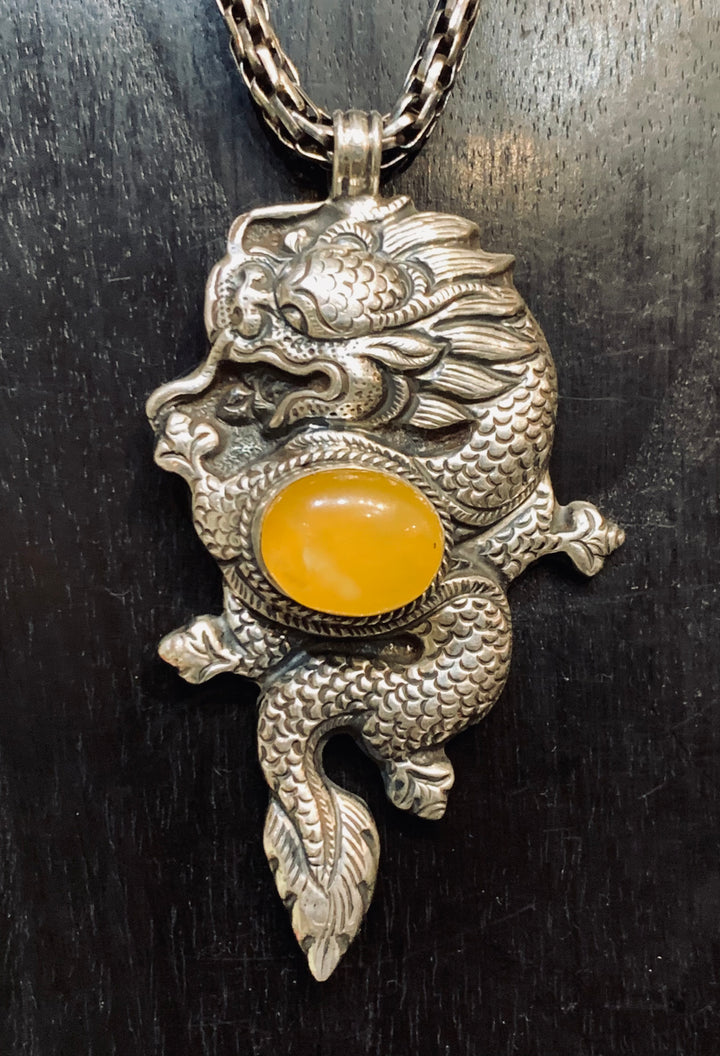 Dragon Amber Pendant