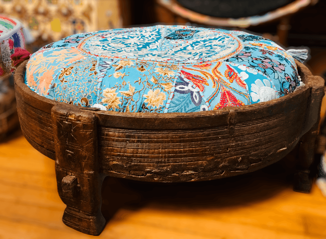 Antique Opium Table - Floating Lotus