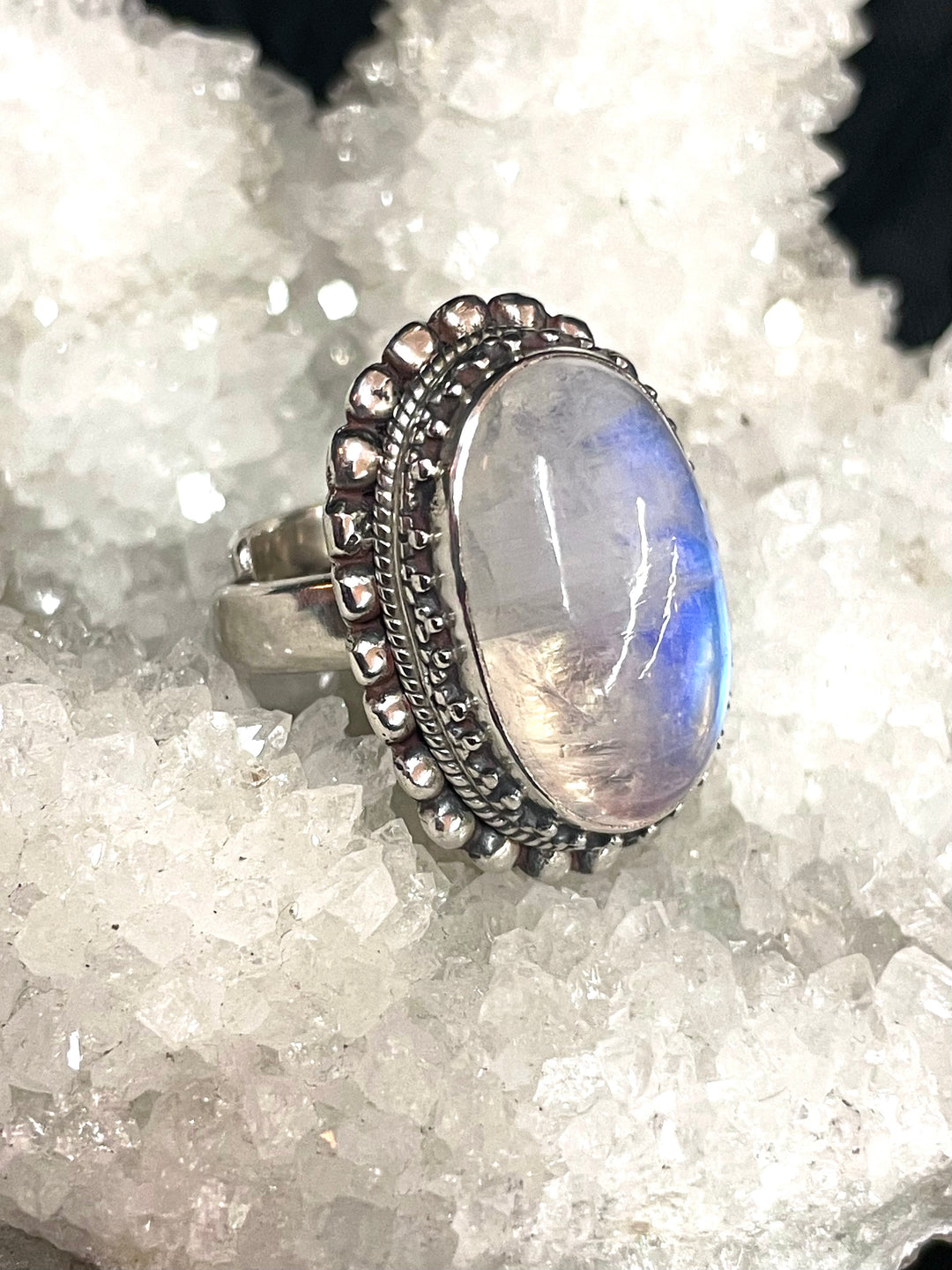 Ethereal Radiance Moonstone Ring