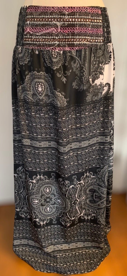 Paisley Sari Skirt - Floating Lotus