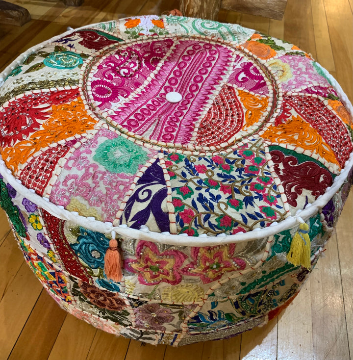 Patchwork Pouf Ottoman - Just Arrived Large Size