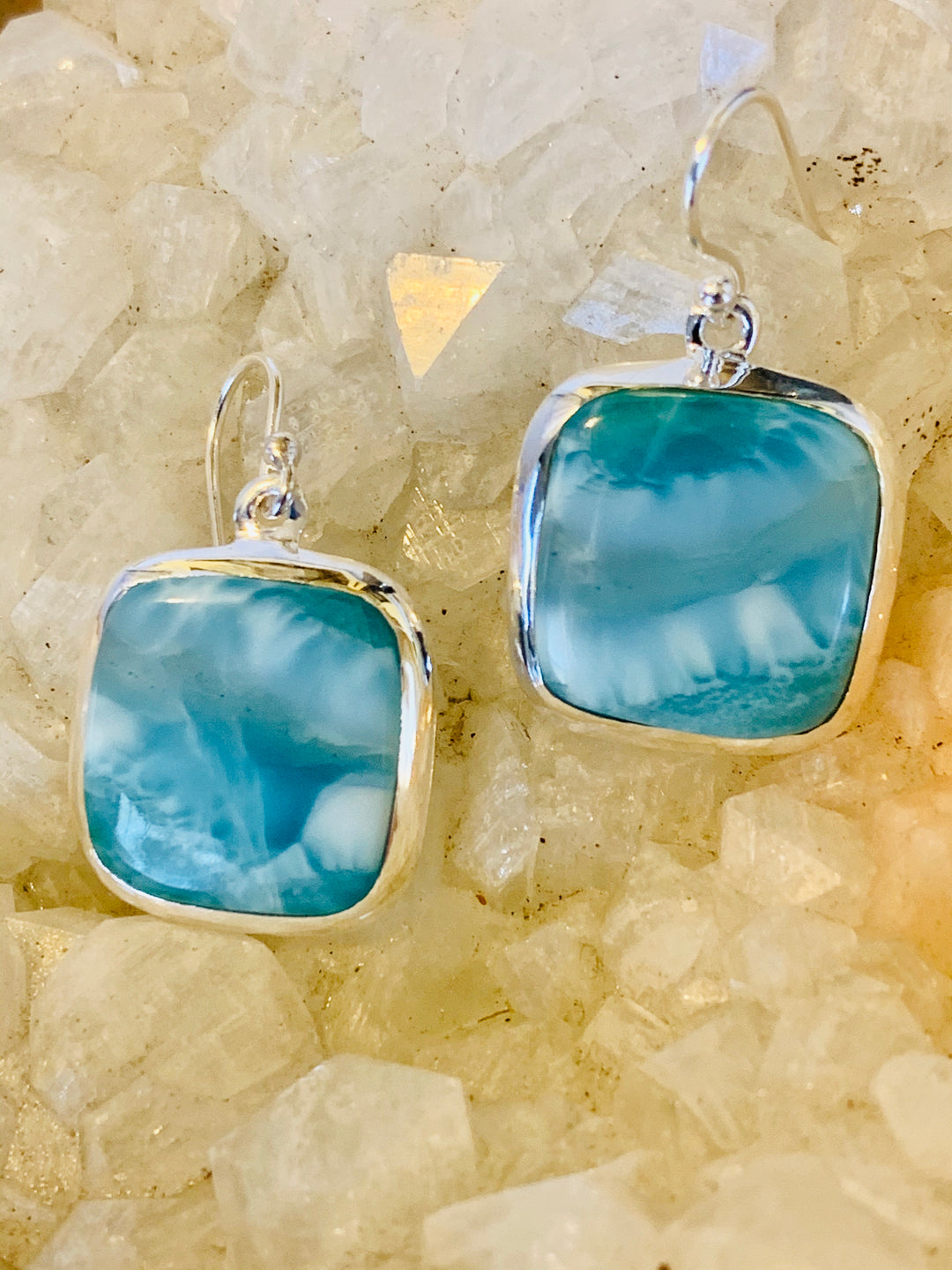 Larimar Lounge Earrings - Floating Lotus