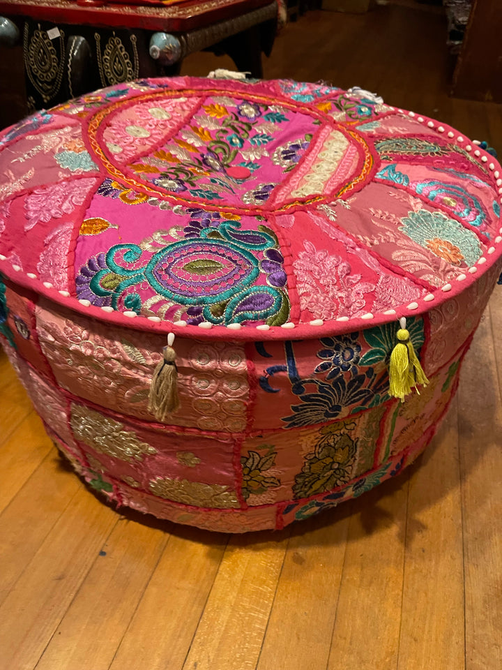 Patchwork Pouf Ottoman - Just Arrived Large Size