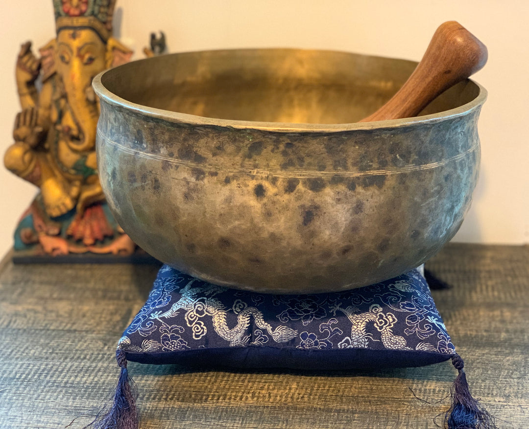 Antique Root Chakra Tibetan Singing Bowl